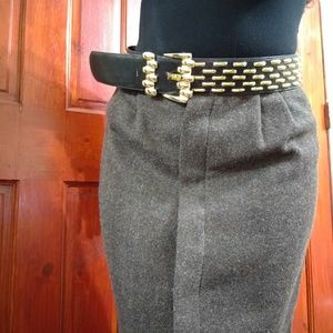 Vintage Black and Gold Women's Belt